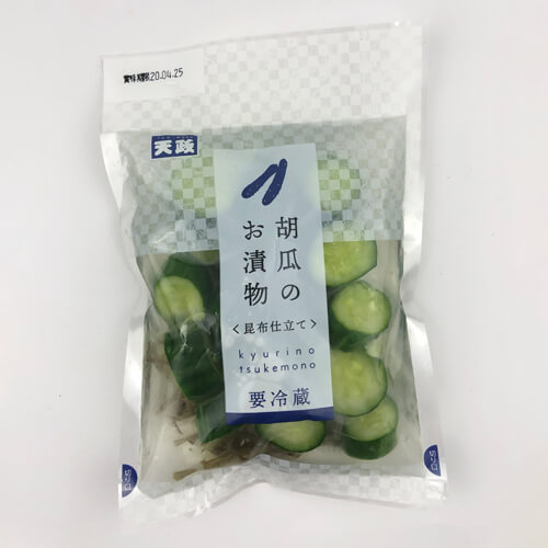 天政松下　胡瓜のお漬物　昆布仕立て　130g